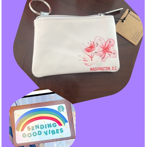Starbucks Accessories - RARE HTF 🌸🌸 Starbucks Card Pouch + $10 Gift Card! Exclusive to Washington D.C.